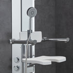 Multi-Functional Shower Column with Shower Seat and Showers