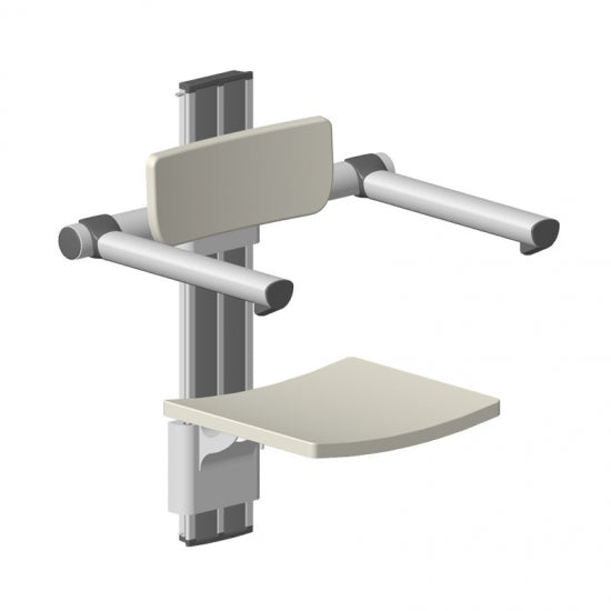 Shower Chair With Arms Height Adjustable Wall Mounted