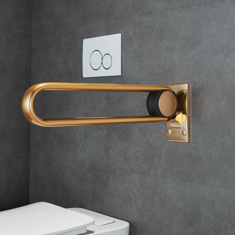 Golden U-Shaped Toilet Support Rails