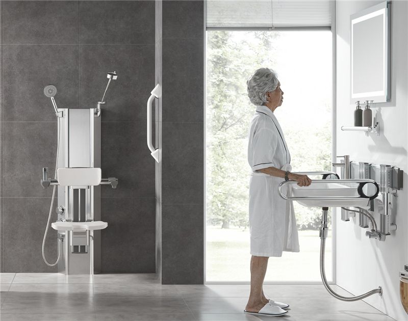 SH-420 Multi-Functional Adjustable Seating Shower Facility for Elderly