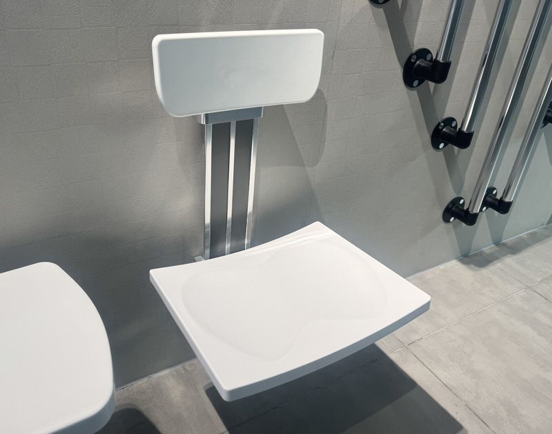 SA-B425+B-B340 Extended Height Adjustable Shower Chair with Backrest