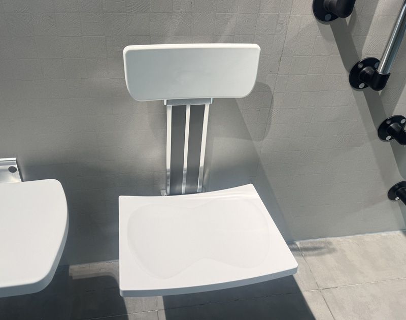 SA-B425+B-B340 Extended Height Adjustable Shower Chair with Backrest