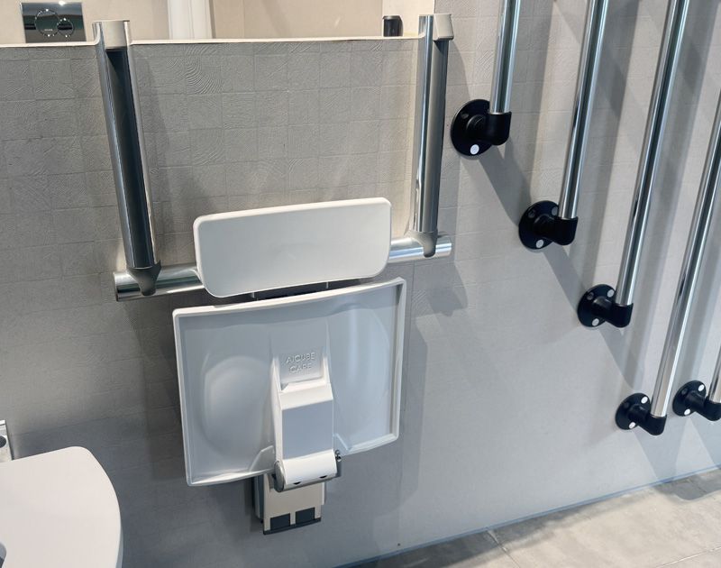 SA-B425+B-BF340 Height Adjustable Shower Chair with Backrest and Armrest