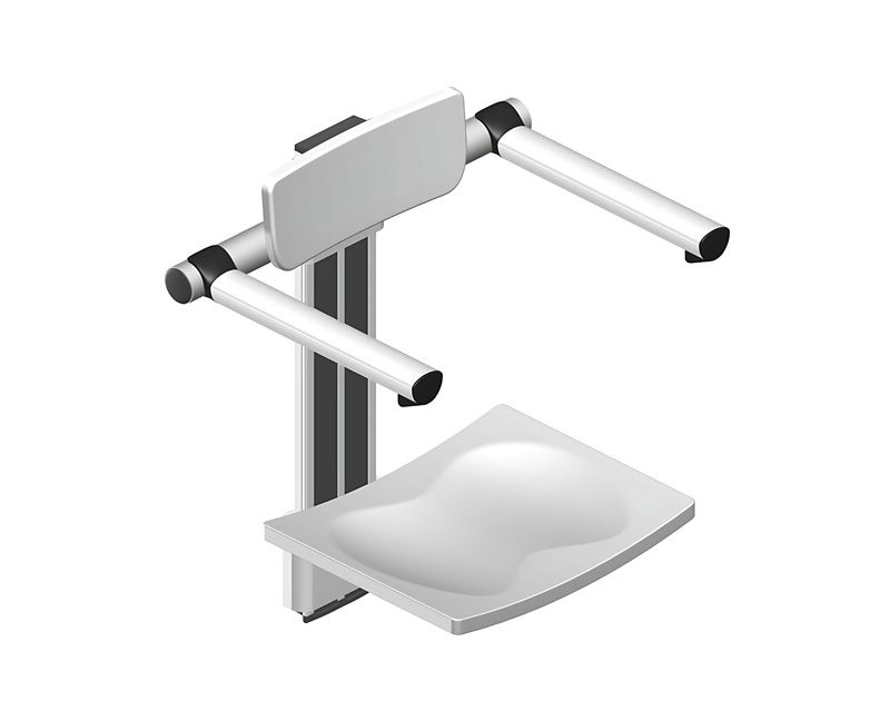 SA-B425+B-BF340 Height Adjustable Shower Chair with Backrest and Armrest