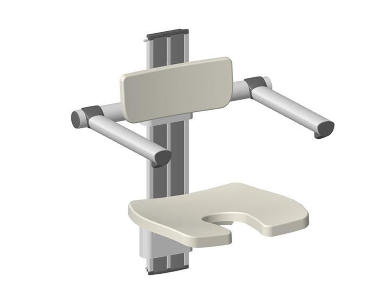 SA-B420+B-BF340 Height Adjustable U-Shaped Shower Chair with Backrest and Armrest
