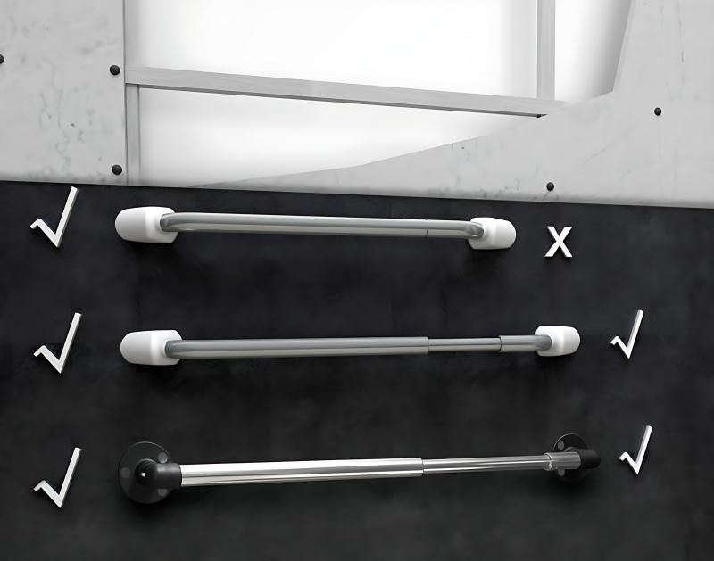 LWS 500-700  LWS 700-1000  LWS 900-1200 Adjustable Telescopic Grab Bar: The Ultimate Solution for Elderly Care in Bathrooms