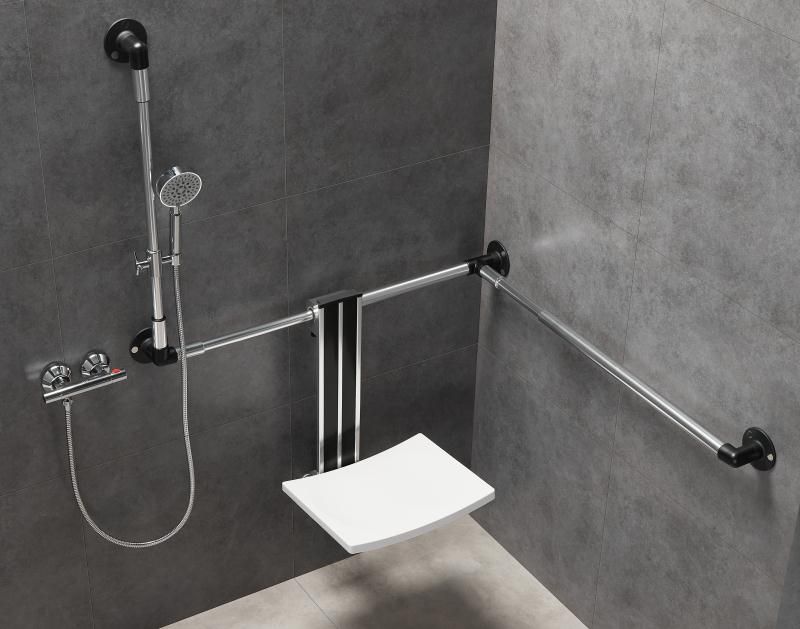 Handrails and Shower Curtain Rails: Two-in-One Safety Solution for Bathrooms