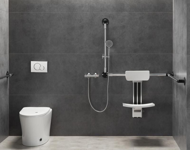Handrails and Shower Curtain Rails: Two-in-One Safety Solution for Bathrooms