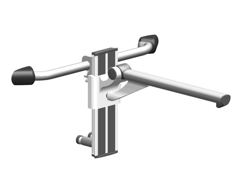 HD-L680 Chrome Adjustable Hanging Grab Rails for Bathroom