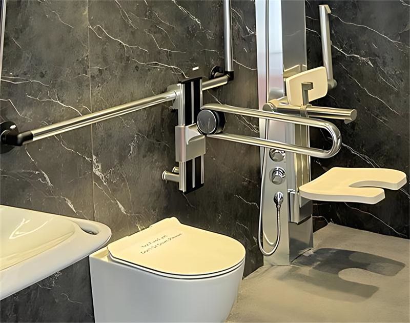 XHD-U658 Chrome Adjustable Hanging Grab Rails for Bathroom