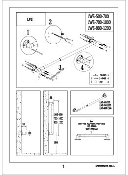LWS-(500-700,700-100,900-1200) Installation