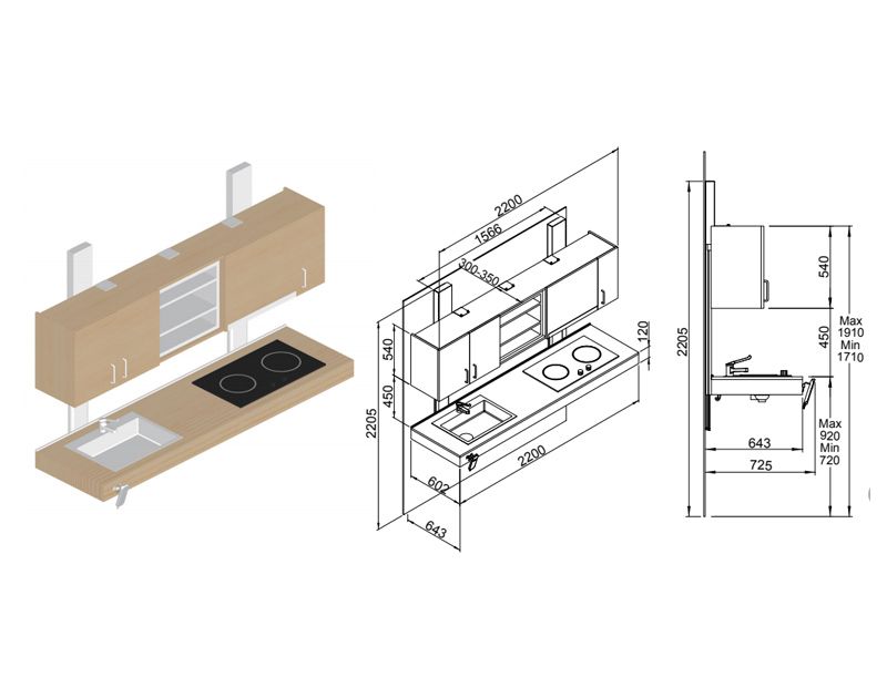 CF-CK Height Adjustable Kitchen