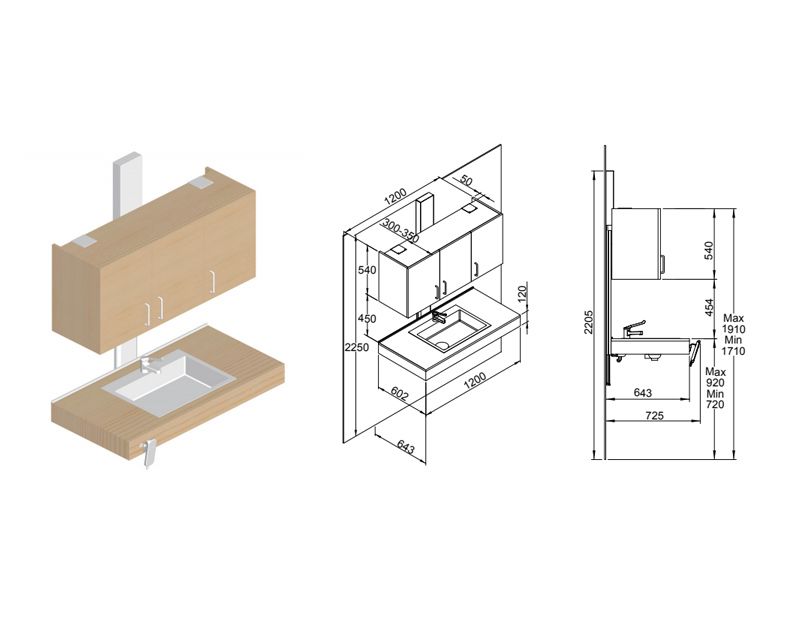 CK-DK Height Adjustable Kitchen