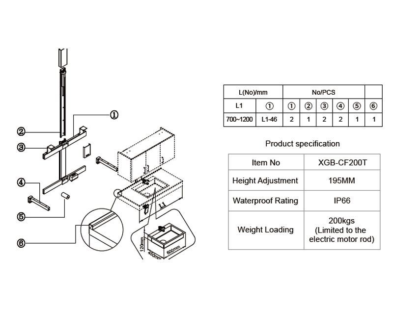 CK-DK Height Adjustable Kitchen