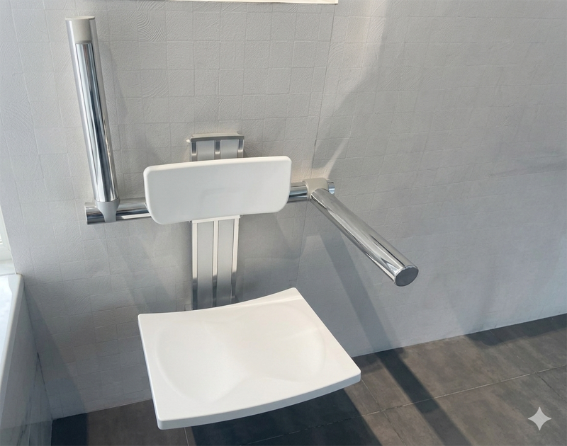 shower seat with arms