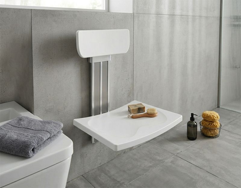 SA-B425+B-B340 Extended Height Adjustable Shower Chair with Backrest