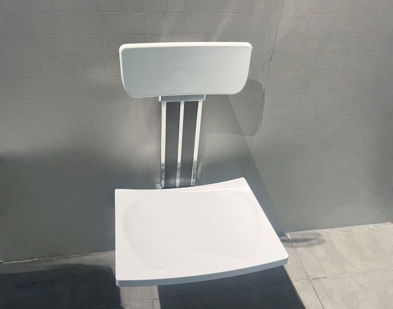 shower stool with backrest